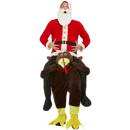 Kerst & Oud & Nieuw Kostuum | De Kerstman Houdt Van Kalkoen Kostuum | One Size | Kerst | Verkleedkleding